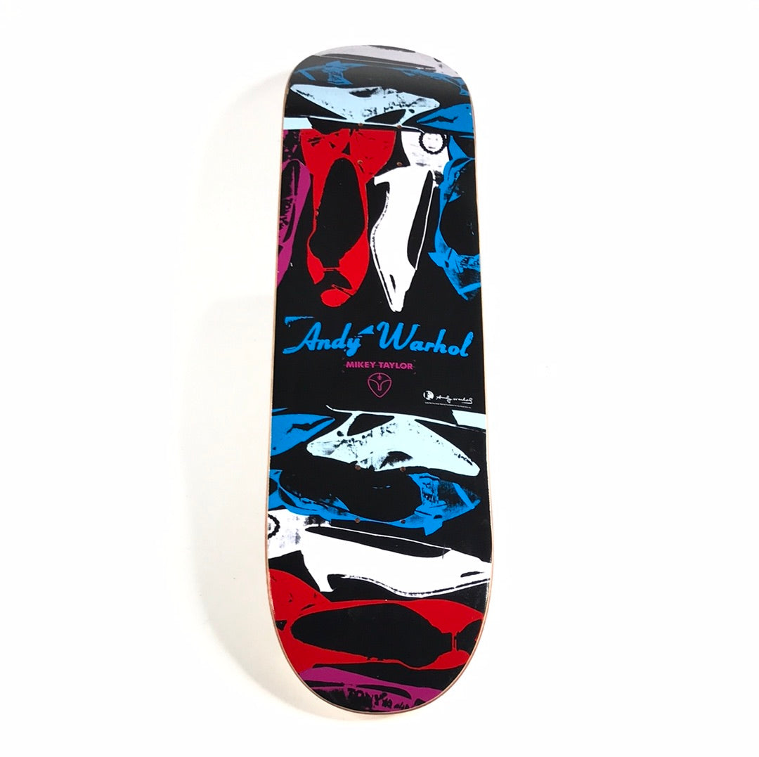 Alien Workshop Mikey Taylor Andy Warhol Shoes Abstract Black/Multi 8.25” Skateboard Deck