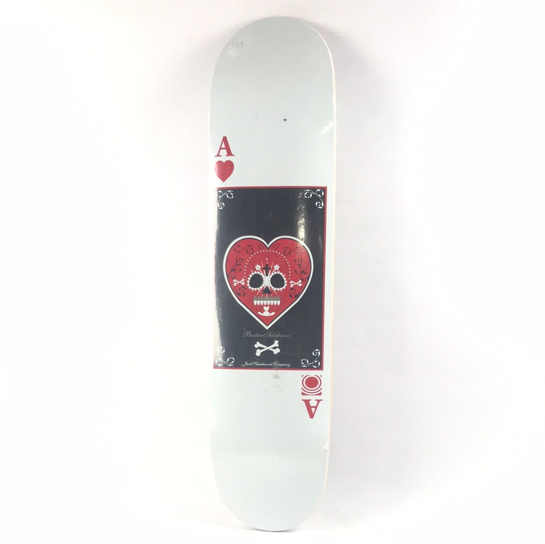 Jart Bastien Salabanzi Ace Of Hearts White/Red/Black 7.675" Skateboard Deck dp