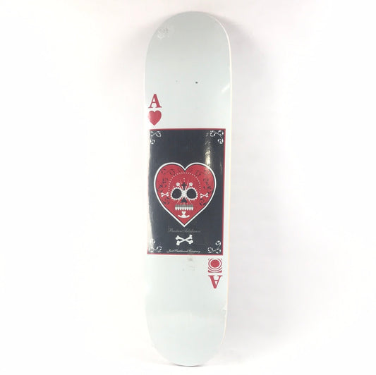 Jart Bastien Salabanzi Ace Of Hearts White/Red/Black 7.675" Skateboard Deck dp