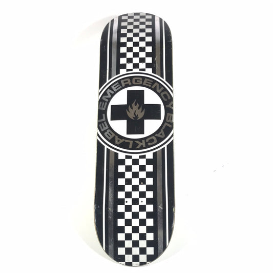 Black Label Team Checkers Black/White 8.6'' Skateboard Deck