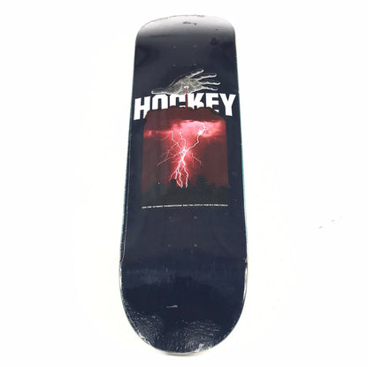 Hockey Nik Stain Hand of God Lightning Blue Skateboard Deck
