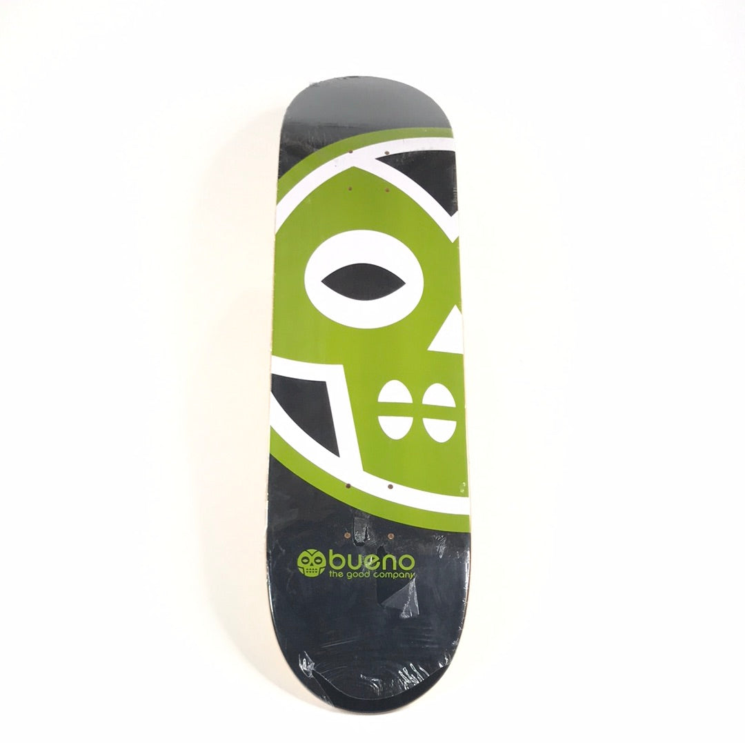 Bueno Team Logo Black/White/Green 7.75” Skateboard Deck