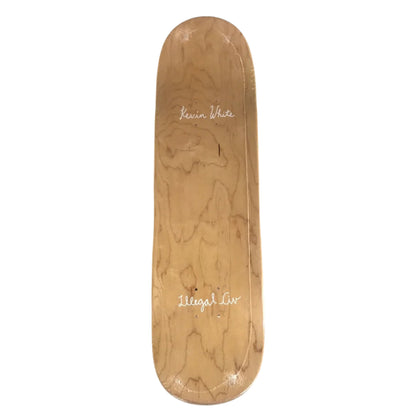 Illegal Civ Kevin White Signed White 8.25 Skateboard Deck