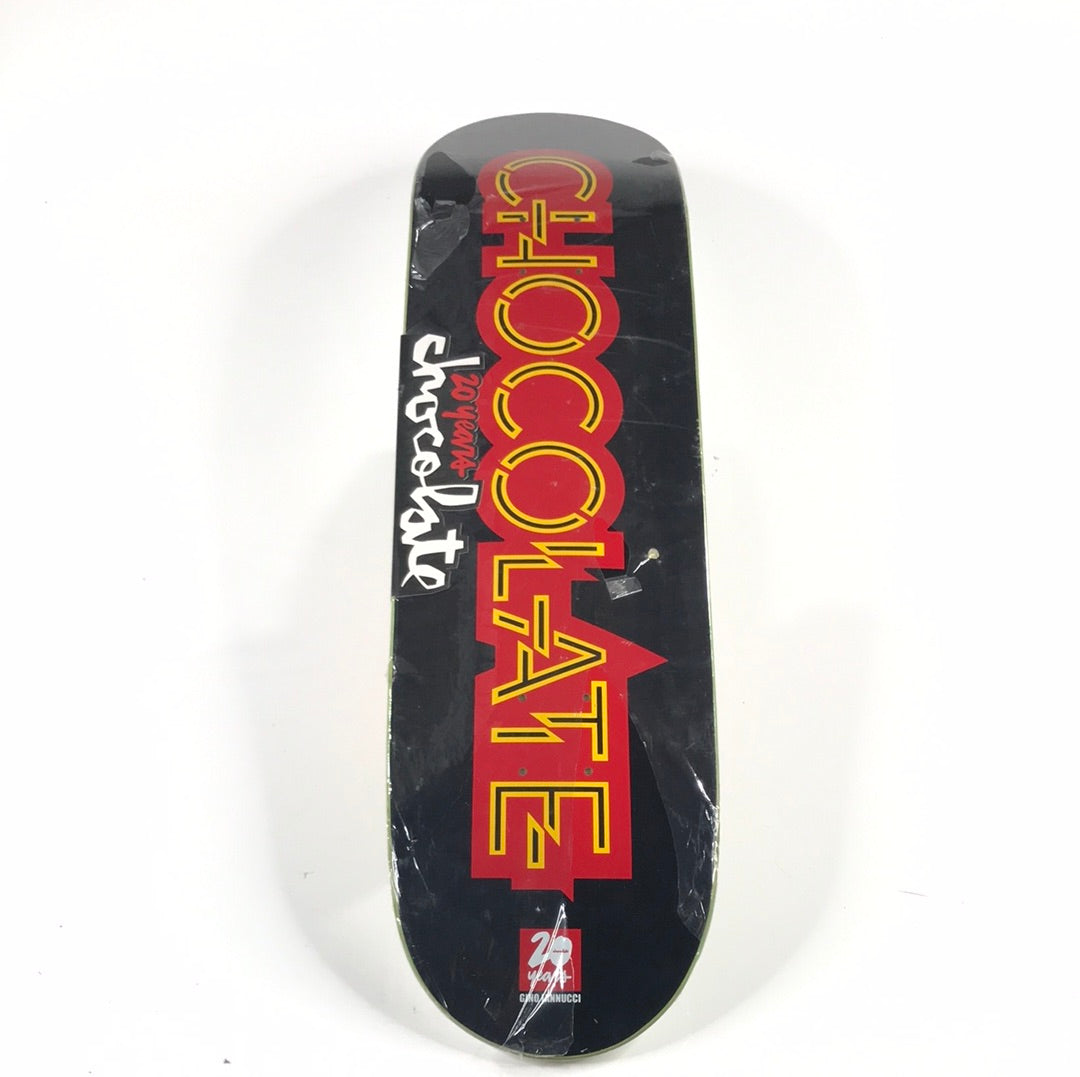 Chocolate Gino Iannucci 20 Years Black 8.5 Skateboard deck