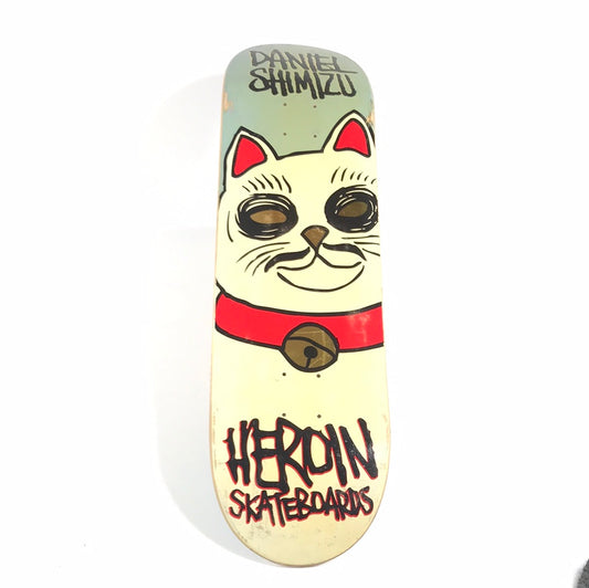 Heroin Daniel Shimizu Creepy Cat Tan 8.5" Skateboard Deck