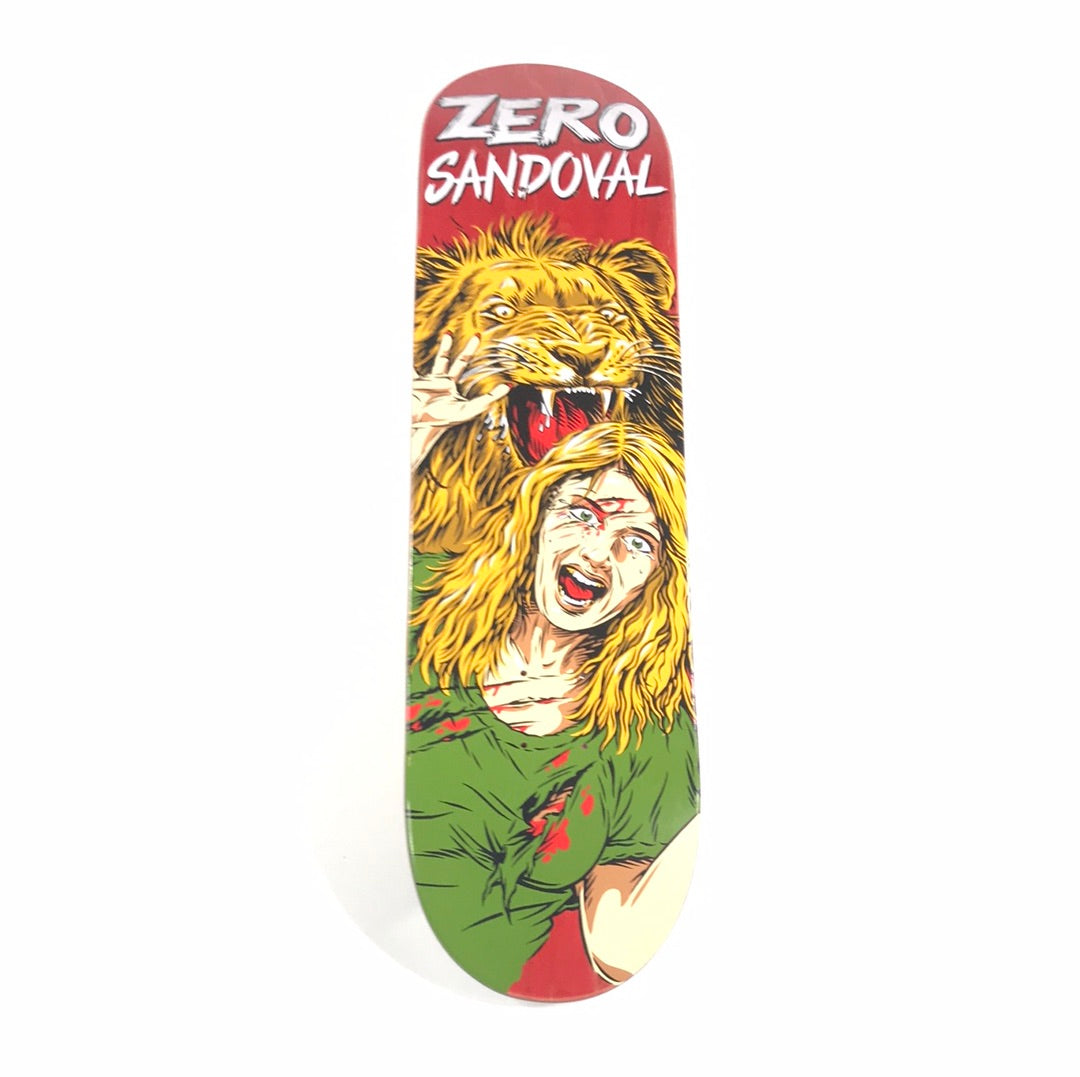 Zero Tommy Sandoval Lion Attack Red 8.0 Skateboard Deck