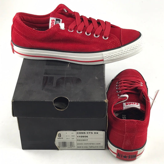 Converse Cons CTS OX Red/WHT 110956 US Mens Size 8