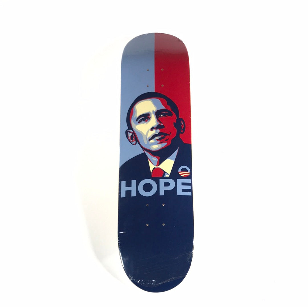 Obama 08 campaign Skatebaord Deck - Shepard Fairy - Hope - Red/Blue 8.0