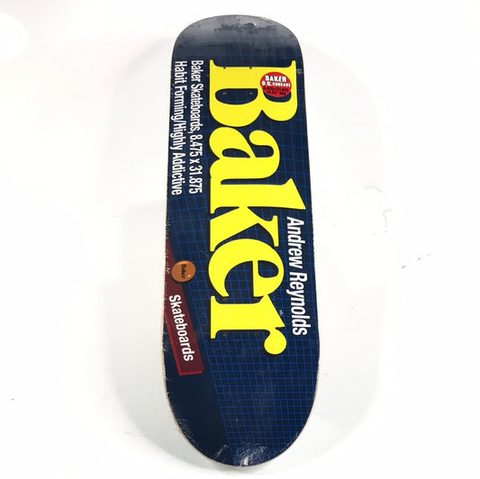 Baker Andrew Reynolds Drug Blue/yellow 8.475'' Skateboard Deck