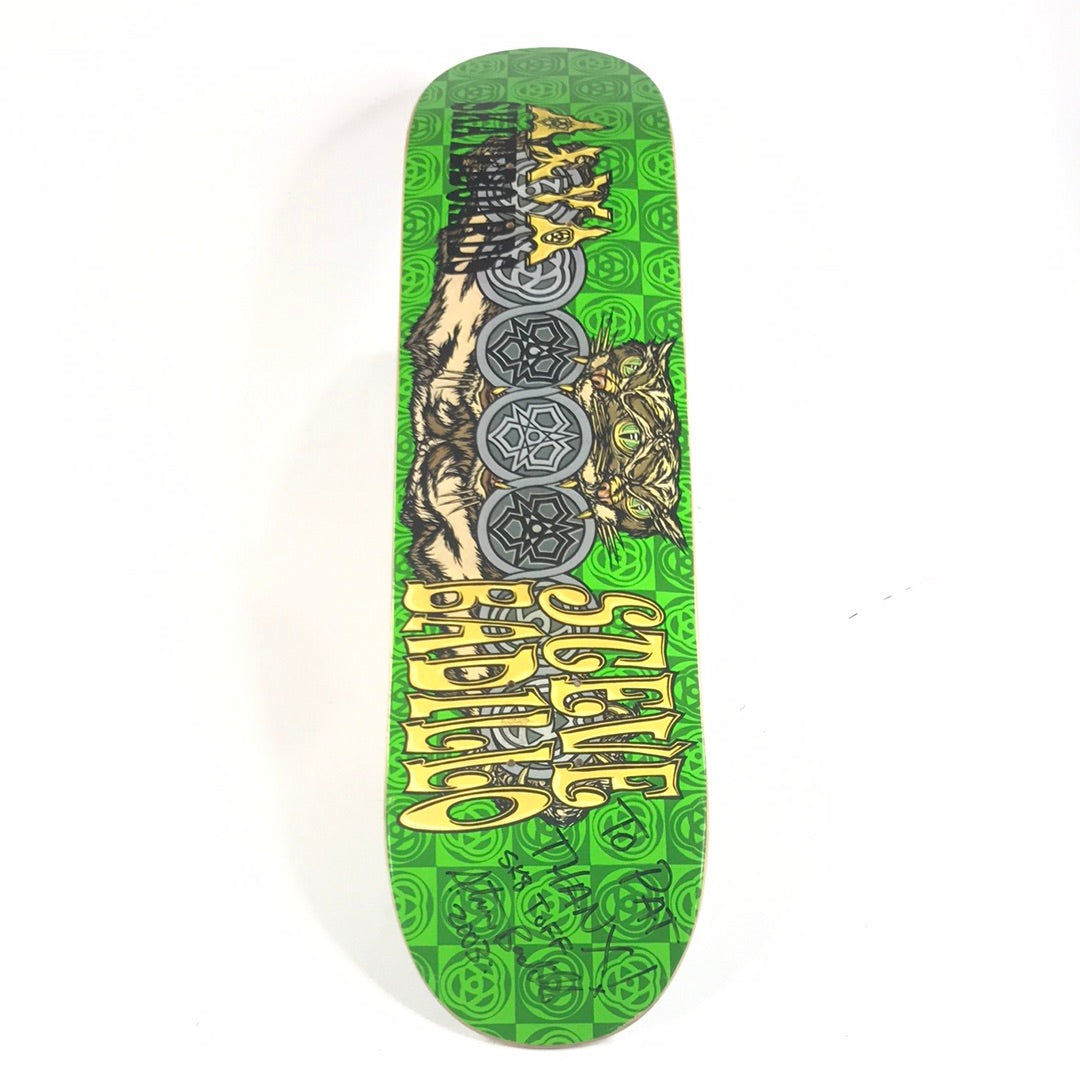 Alva Steve Badillo Tri Cat Green 7.75'' Skateboard deck