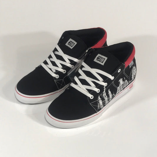 Etnies x Stereo Collaboration Skate shoes with side graphic Black/White/Red Shoes