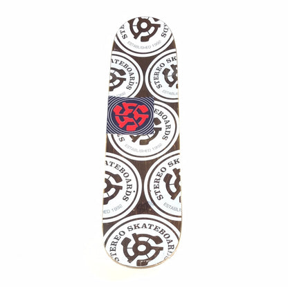 Stereo Team Logo Cursive Rasta 8.0" Skateboard Deck