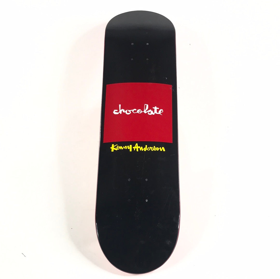 Chocolate Kenny Anderson Block Red/Black 7 13/16 Skateboard Deck