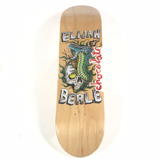 Chocolate Elijah Berle Skull and Snake Natural 8.0 Skateboard Deck