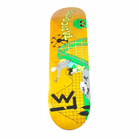 Life Extension Jamie Tancowny Roller Coaster Yellow 8.5 Skateboard deck