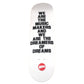Hopps Team Dreams White Size 8.25'' Vintage NOS Deck