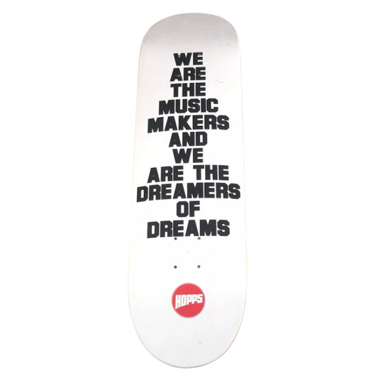 Hopps Team Dreams White Size 8.25'' Vintage NOS Deck