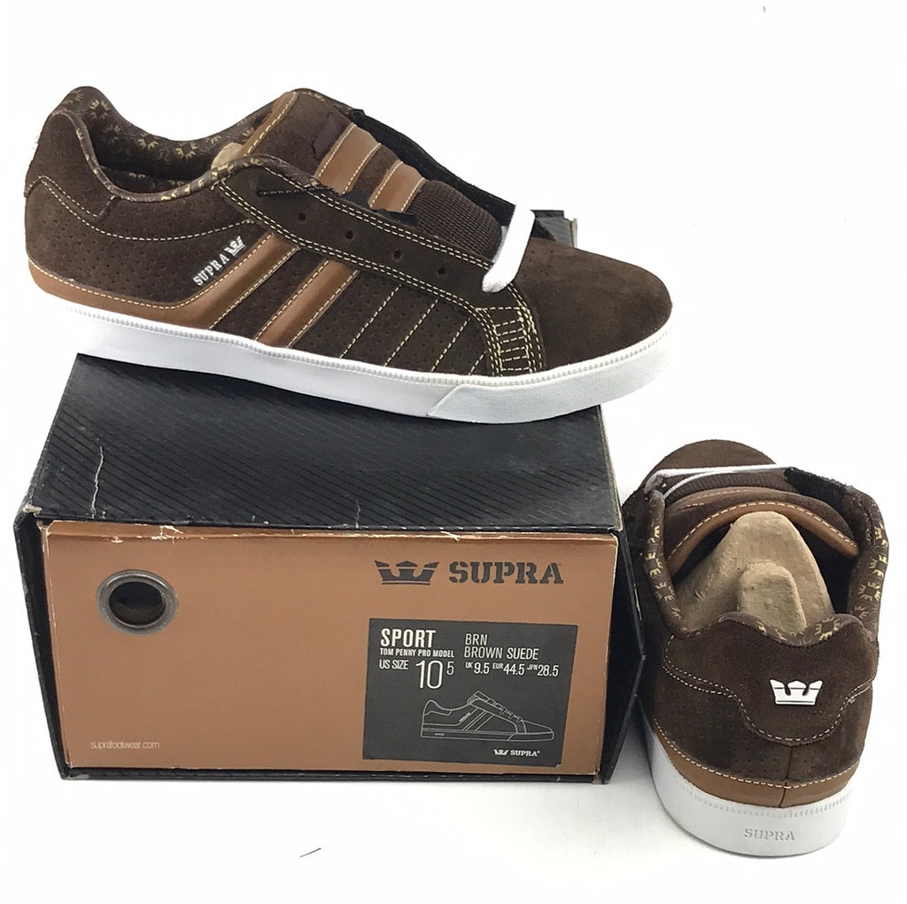 Supra Tom Penny Sport Brown Suede US Mens Size 10.5 – western-skate-co