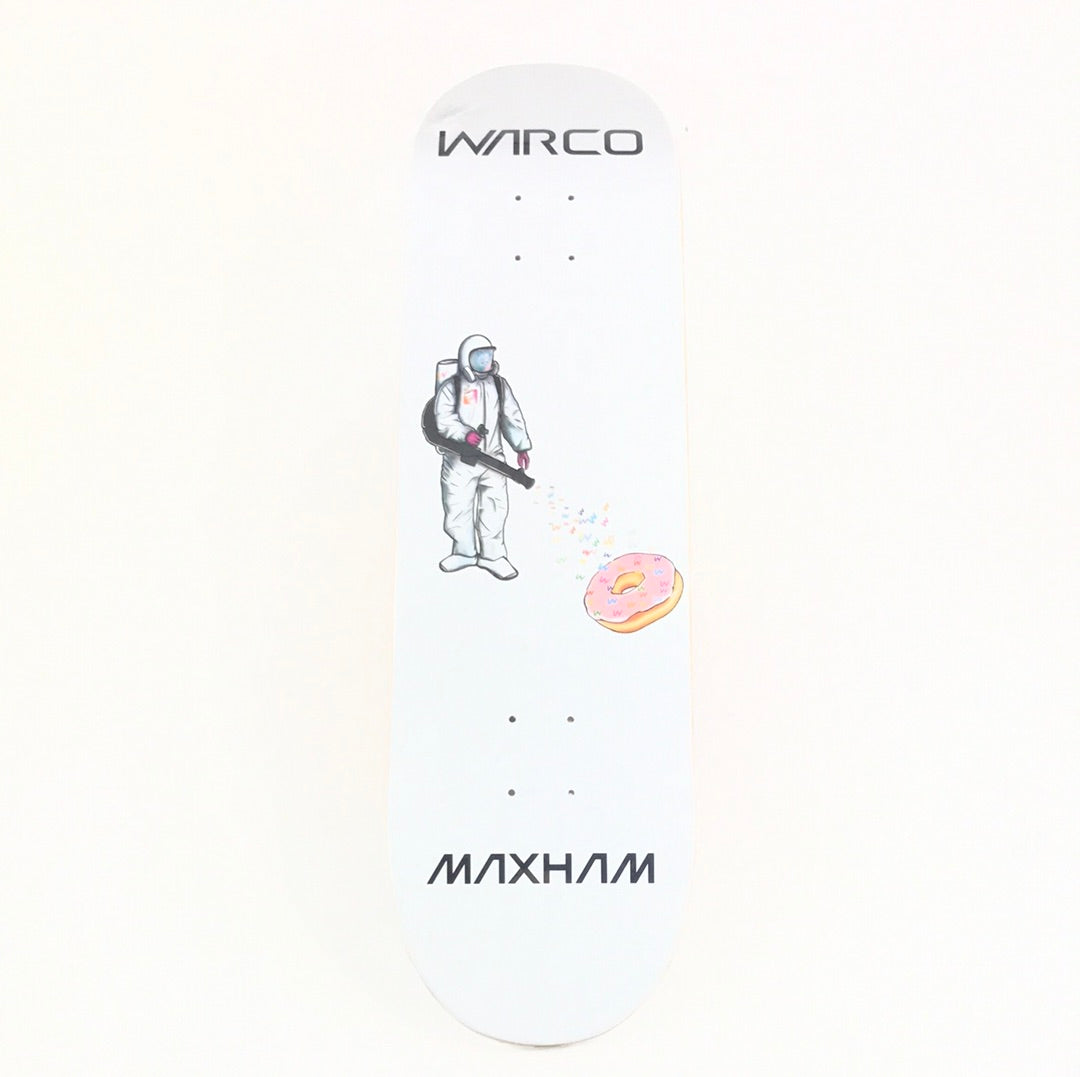 Warco Jordan Maxham Doughnut Cleanup White 8.5 Skateboard Deck