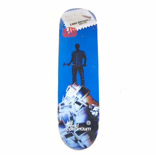 Alien Workshop Neil Brown K.T.C Kill Trend Continuum 2012 Blue/White 8.5'' Skateboard Deck
