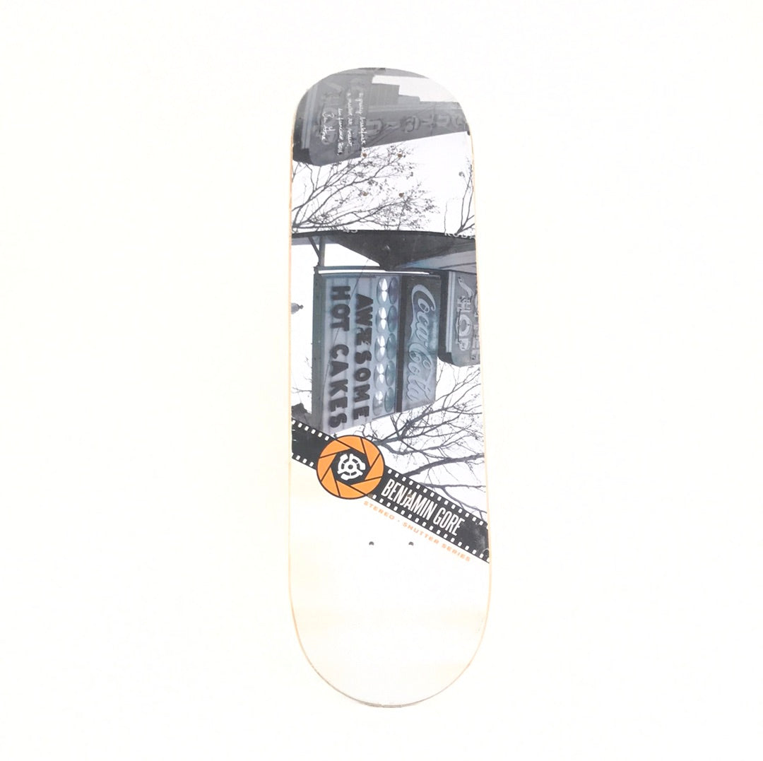 Stereo Benjamin Gore Shutter Series White 8.5 Skateboard Deck