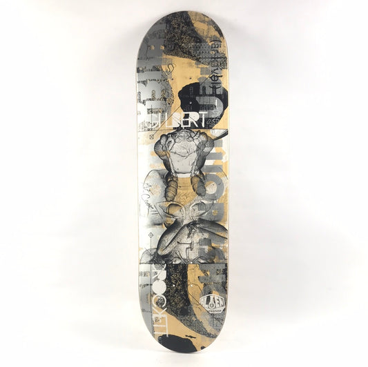 Alien Workshop Gilbert Crockett Signed (ar-k1vel) Series Woodgrain/Silver 8.375" Skateboard Deck