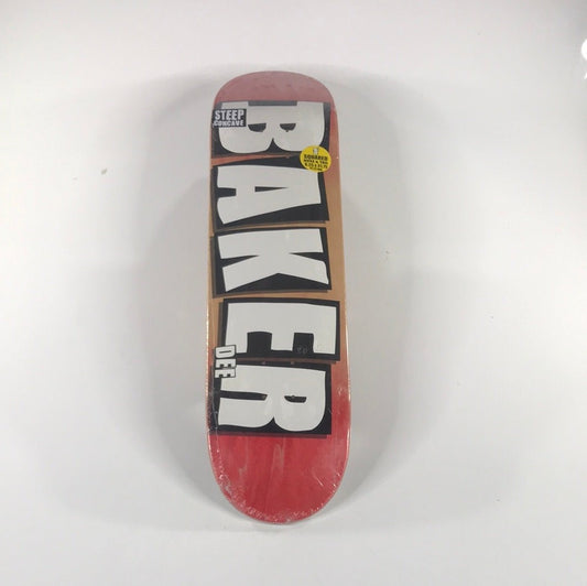 Baker Dee Ostrander Team Logo Red Fade 8.25 Skateboard Deck