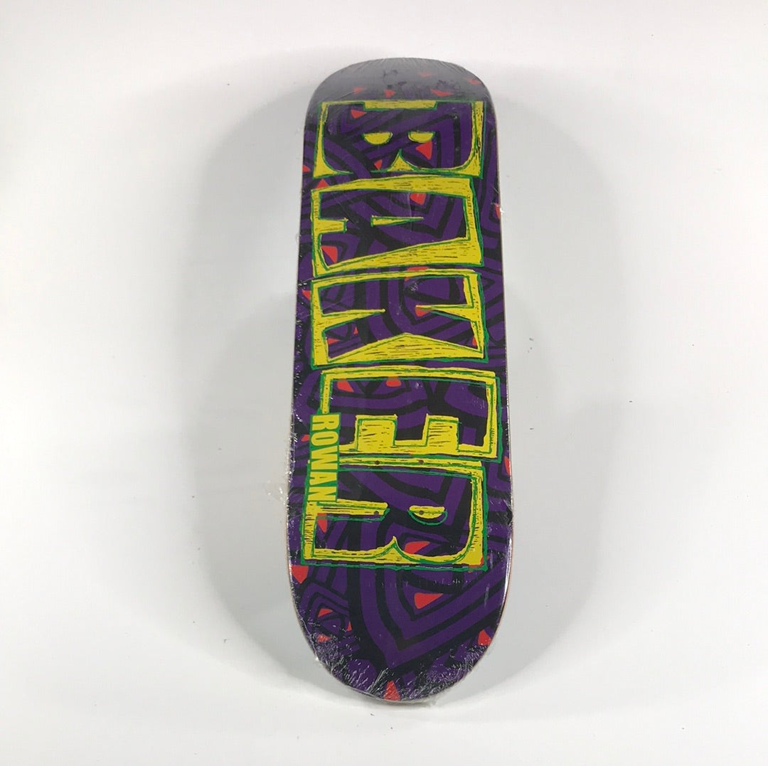 Baker Rowan Zorilla Brand Logo Purple 8.3 Skateboard Deck