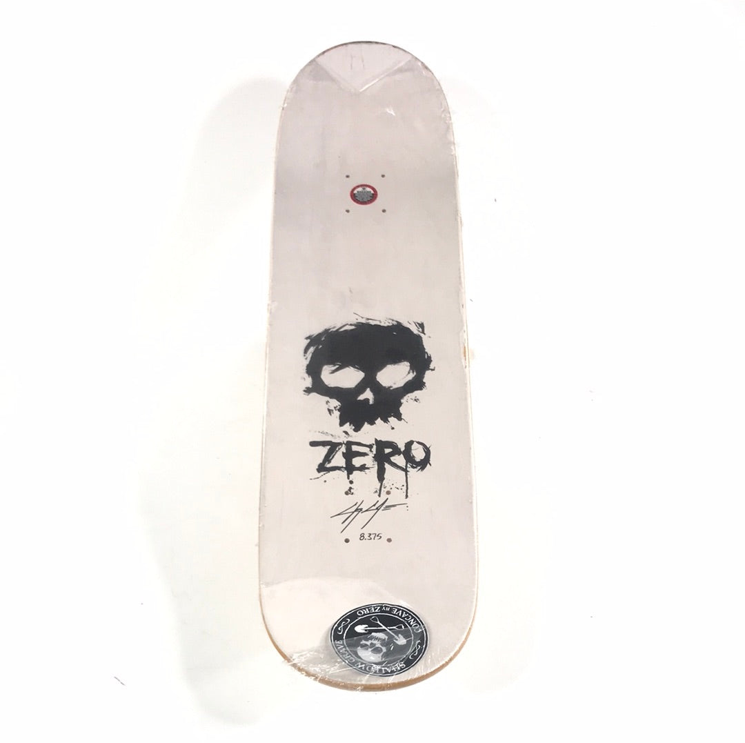 Zero Chris Cole Signature Blood Skull Black/White 8.375 Skateboard Deck