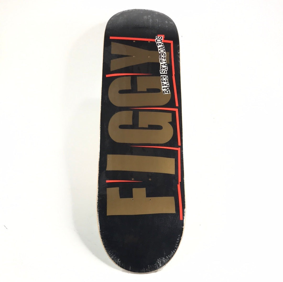 Baker Justin Figgy Figueroa Gold Letters Black 8.3 skateboard Deck
