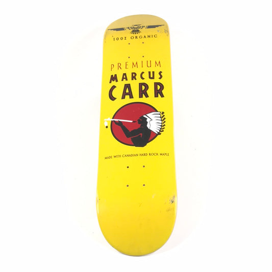 Premium Marcus Carr 100% Organic Yellow 8.0 Skateboard Deck