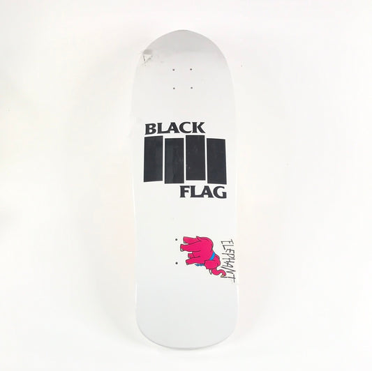 Elephant Black Flag White 9.75 Skateboard deck