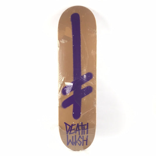 Deathwish Team Deathwish Brown/Purple 8.4'' Skateboard Deck