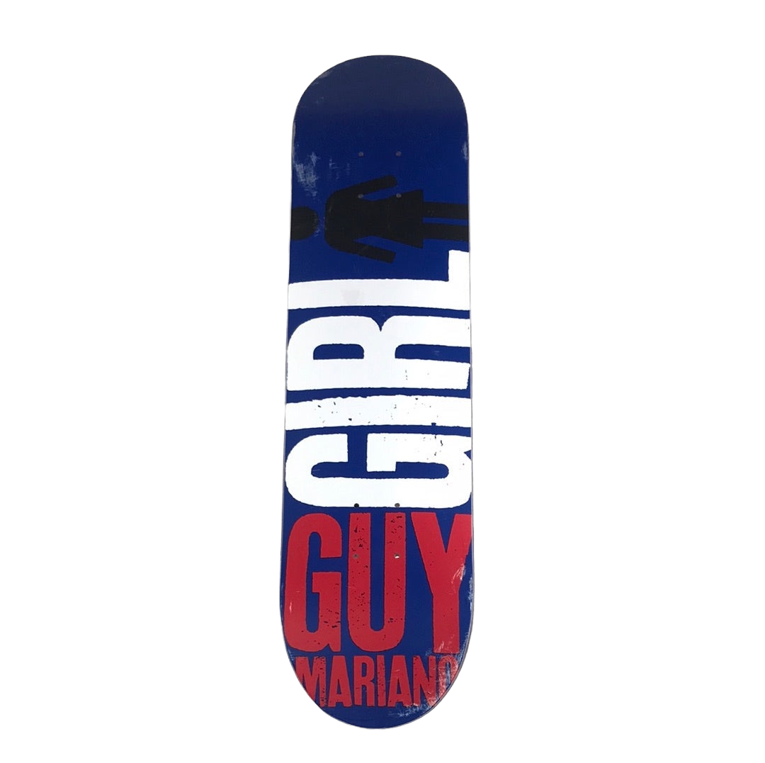 Girl Guy Mariano Logo Blue 7 3/4 Skateboard Deck
