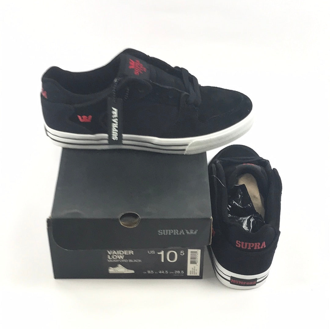 Supra Vaider Low Mumford Black US Mens Size 10.5