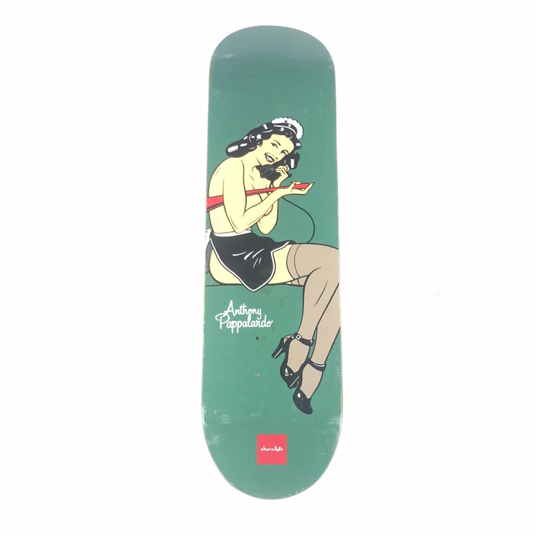 Chocolate Anthony Pappalardo Bad Maid Green 7.75" Skateboard Deck