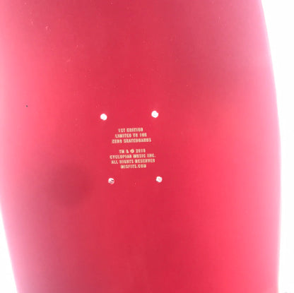 Zero Misfits 1st Edition Out Of 100 Zero Or Die Skull Black/Red 9.5" Skateboard Deck