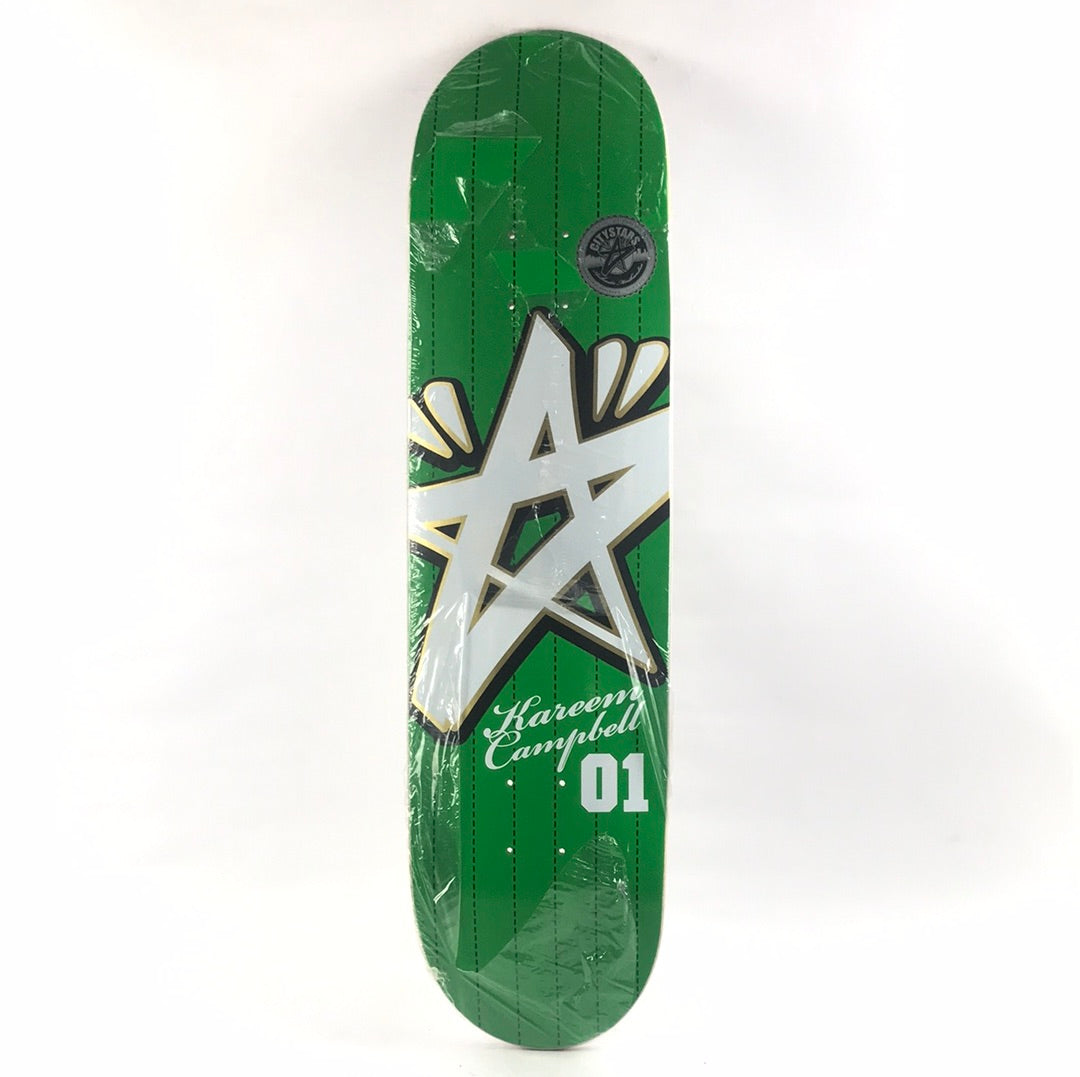 City Stars Kareem Campbell 01 Star Green Pinstripe 8.1" Skateboard Deck