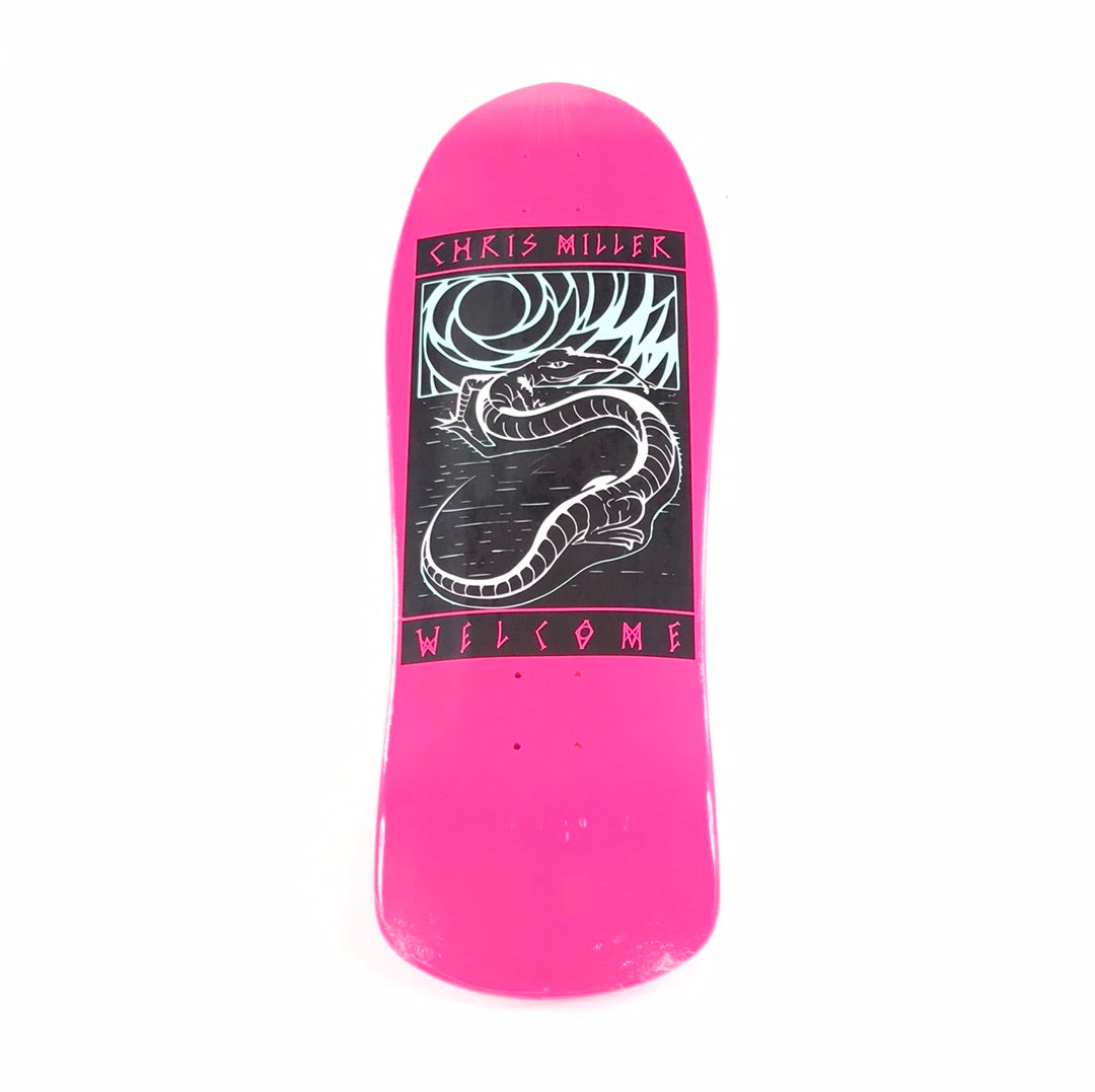 Welcome Chris Miller Lizard Pink 10'' Skateboard Deck