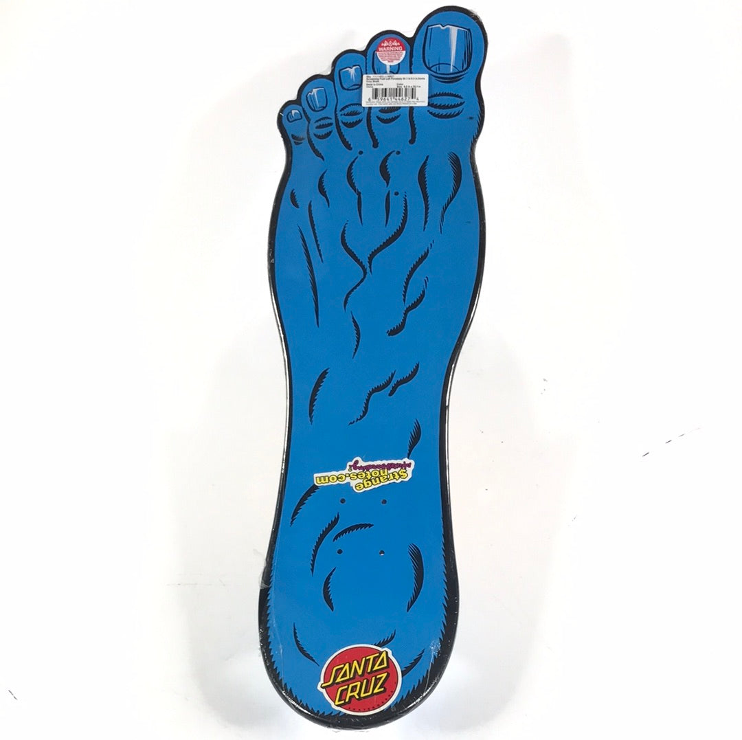 Santa Cruz Team Screaming Foot Blue 9.3 Shaped Skateboard deck