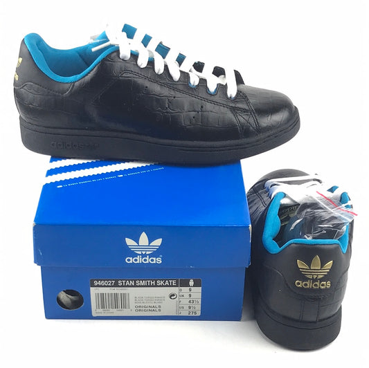 Adidas Stan Stan Smith Skate BLACK/TURQU/RWHITE 946027 US Mens Size 9.5