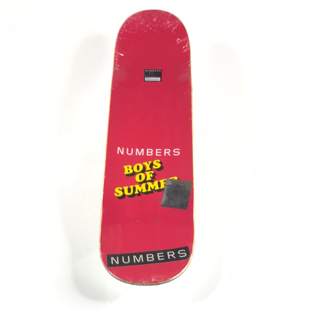 Numbers Cody Simmons Boys Of Summer White 8.5 Skateboard Deck RT