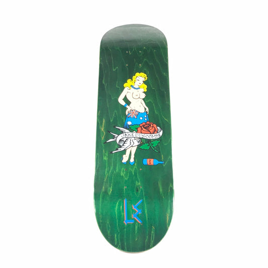 Life Extension Jake Duncombe English Woman Green 8.5 Skateboard deck