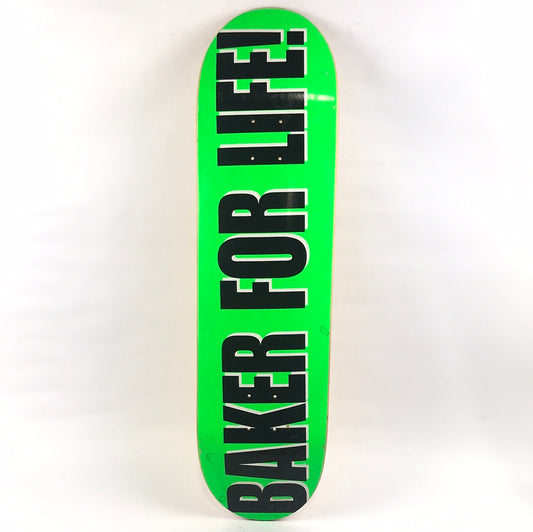 Baker Team Baker For Life Green/Black 8.475" Skateboard Deck
