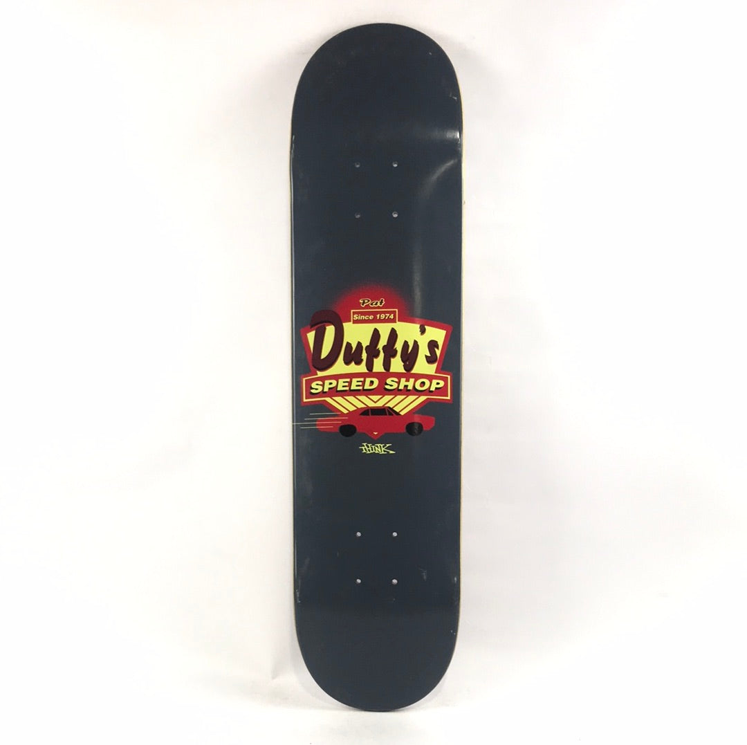 Think Pat Duffy Speed Shop Grey 7.75'' Skateboard Deck