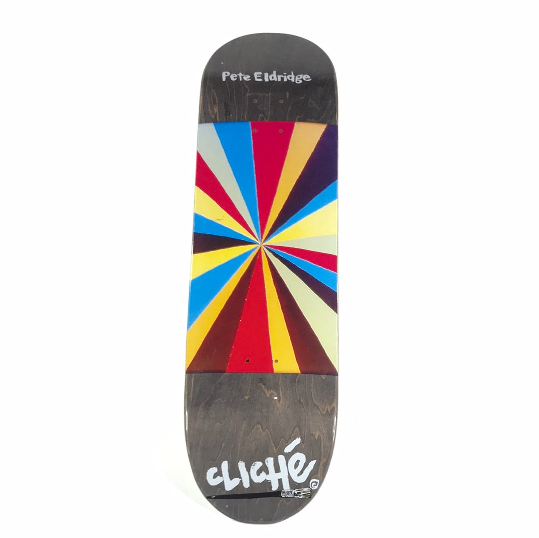 Cliche Pete Eldridge Pinwheel Greay 8.6 Skateboard Deck