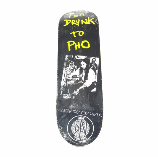 Baker Nuge to drunk to Pho Black 8.5 Skateboard Deck