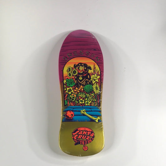 Santa Cruz Eric Dressen Pup Pink/Gold 9.5 Vintage NOS Reissue Deck