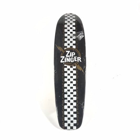 Krooked Zip Zinger Nano Black/Gold 7.2" Skateboard Deck