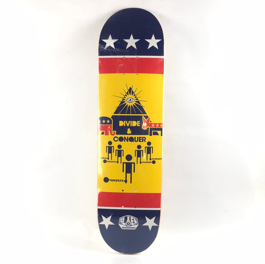 Alien Workshop Divide And Conquer Red/Blue/Yellow 8.3" Skateboard Deck